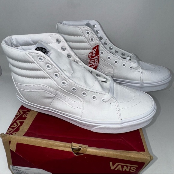 Vans Other - VANS Sk8-Hi Shoe all true white mens size 11